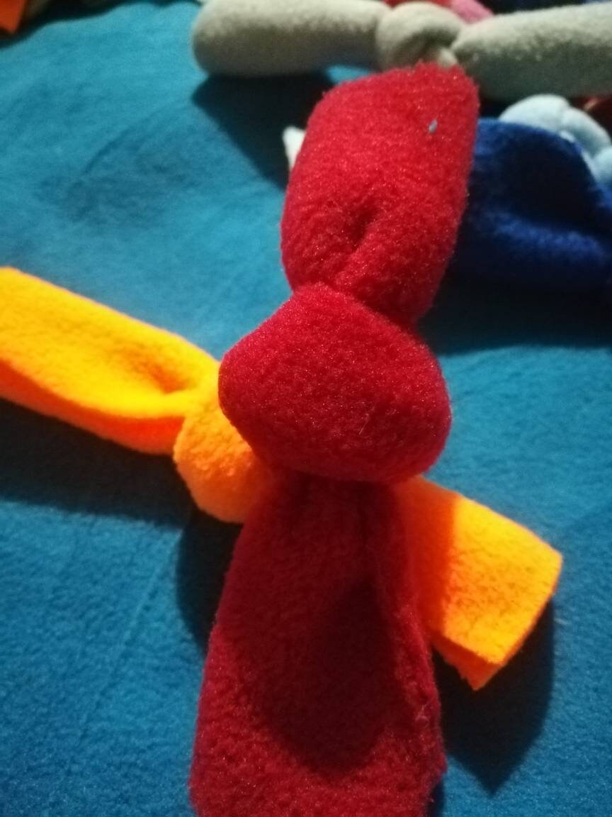 Cat Toy Potent Valerian Root Knots Bows Prey Play Encouragement Pack Of 10