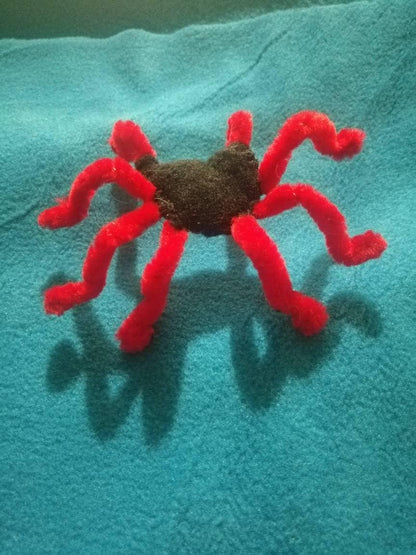 Cat Toy Potent Valerian Root Spiders With Added Rattle Prey Play Encouragement Pack of 4.